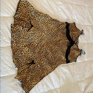 Animal print sleep dress